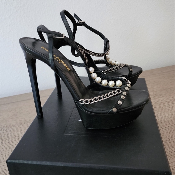 Saint Laurent Platform Sandals - Picture 2 of 3